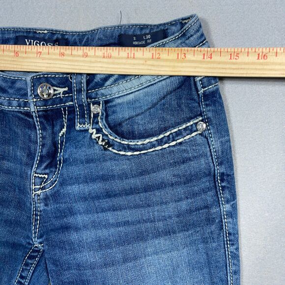 Vigoss Bootcut Jeans Women Size 28 L28 Mid Wash Heritage Fit‎ Blue Denim - Picture 3 of 11